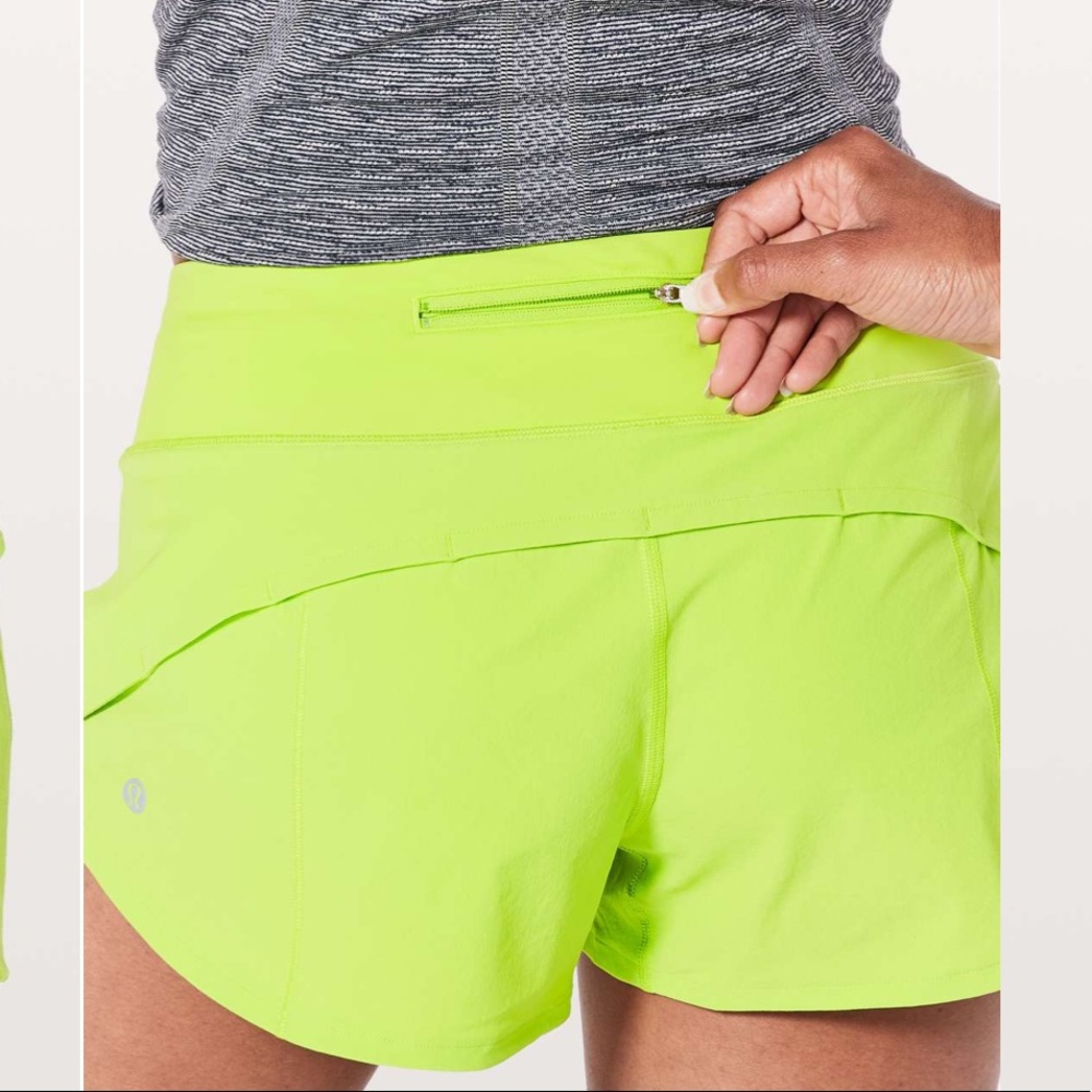 lululemon Speed Up Short 2.5” - Lucid Lime